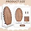 Wood Necklaces Organizer Display Holder NDIS-WH0017-12A-2
