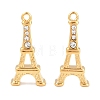 304 Stainless Steel & Crystal Rhinestone Pendants RB-CBA4809-11G-1