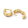 Brass Hollow Hoop Earrings EJEW-M236-01B-G-2