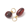 Natural Amber Pendants PALLOY-JF05375-01-3