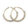 Beaded Hoop Earrings EJEW-JE03830-05-1