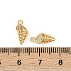 Ocean Theme Brass Micro Pave Cubic Zirconia Charms KK-F902-08P-G-3