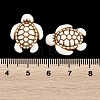 Ocean Theme Spray Painted Opaque Acrylic Beads ACRP-F003-02D-3