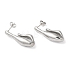 Non-Tarnish 304 Stainless Steel Stud Earrings EJEW-K244-24P-1