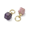 Natural Mixed Gemstone Pendants PALLOY-JF05297-02-3
