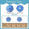 200Pcs Pave Disco Ball Beads RB-PA0001-11D-2