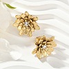 304 Stainless Steel Crystal Rhinestone Stud Earrings EJEW-G423-15G-2