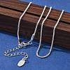 1.5mm Brass Box Chain Necklaces KK-K398-29S-1