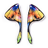 Epoxy Resin Wing Pendants RESI-TAC0021-96I-2