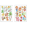 2 Sheets Animal DIY Diamond Painting Sticker Kits DIAM-PW0010-03C-2