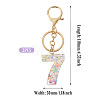 Number 7 Transparent Resin Keychains KEYC-TADJ0001-10G-2
