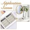 6 Grids Rectangle MDF Covered with Velvet Glasses Organizer Trays CON-WH0110-318B-5