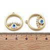 Brass Micro Pave Cubic Zirconia Pendants KK-U060-07G-02-3