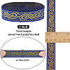 Ethnic Style Embroidery Polyester Ribbons OCOR-WH0070-86B-2