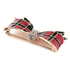 Zinc Alloy Crystal Rhinestone Bowknot Brooches JEWB-I031-01A-2