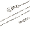 Brass Ball Chain Necklaces for Women NJEW-D302-32P-5