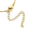 Brass & Plastic Pearl Letter Pendant Box Chain Necklaces for Women NJEW-U017-01G-19-4