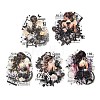 6Pcs 5 Styles DIY Figure Picture Stickers STIC-U004-01B-2