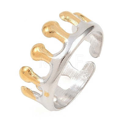 304 Stainless Steel Cuff Open Rings RJEW-Z138-01GP-01-1