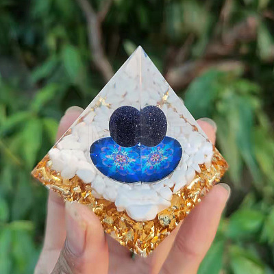 Orgonite Pyramid Resin Energy Generators PW-WG47C8E-01-1