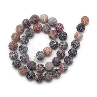 Natural Weathered Agate Bead Strands G-S237-14mm-11-1