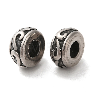 304 Stainless Steel European Beads STAS-A080-31AS-1