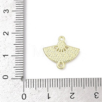 Alloy Rhinestone Fan Connector Charms PALLOY-R151-31G-01-1