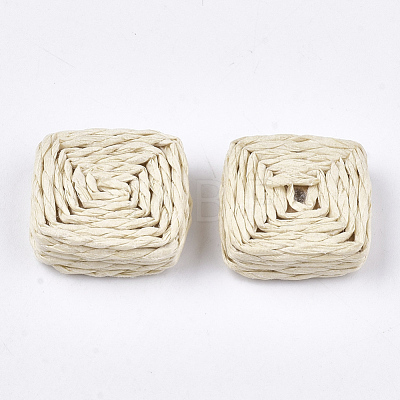 Handmade Woven Beads X-WOVE-T006-134-1