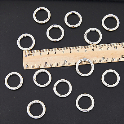 30Pcs Zinc Alloy Spring Gate Rings FIND-HY0001-69-1