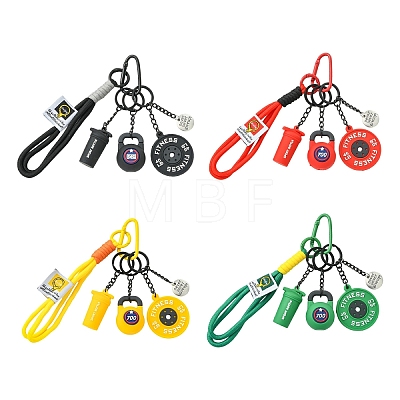 8Pcs 8 Styles Alloy Pendant Decorations HJEW-YW00556-03-1