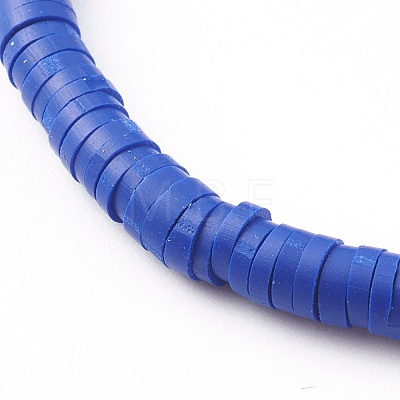 Polymer Clay Heishi Beaded Stretch Bracelets BJEW-JB06130-01-1