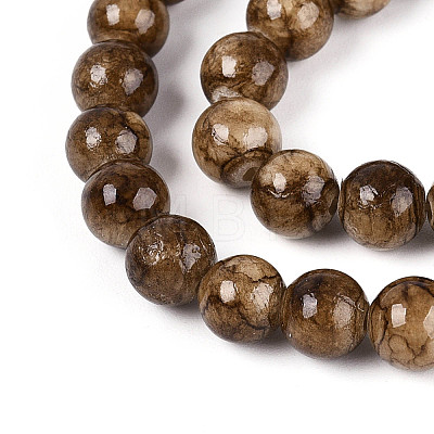 Natural Persian Jade Beads Strands G-A255-A02-04E-1
