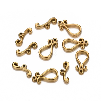 Ion Plating(IP) 304 Stainless Steel Toggle Clasps STAS-I157-01G-1