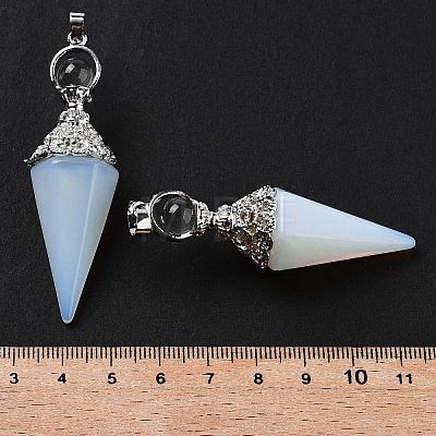 Opalite Faceted Cone Big Pendants G-P552-04P-04-1