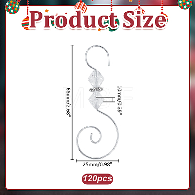 120Pcs Iron Hooks FIND-ME0003-59A-1