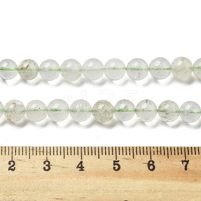 Natural Green Beryl Beads Strands G-F787-01-6mm-1