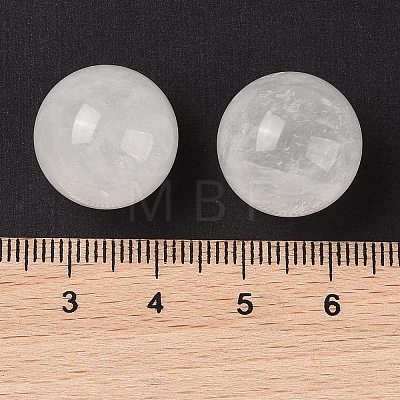 Natural Quartz Crystal No Hole Sphere Beads G-K353-04D-11-1