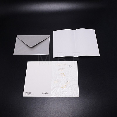 Hot Stamping Paper Greeting Cards DIY-WH0258-34A-1