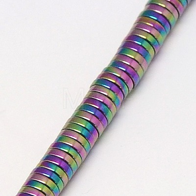 Electroplate Non-magnetic Synthetic Hematite Beads Strands G-J164A-2mm-03-1