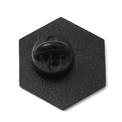 Hexagon Enamel Pins JEWB-K016-04EB-01-1