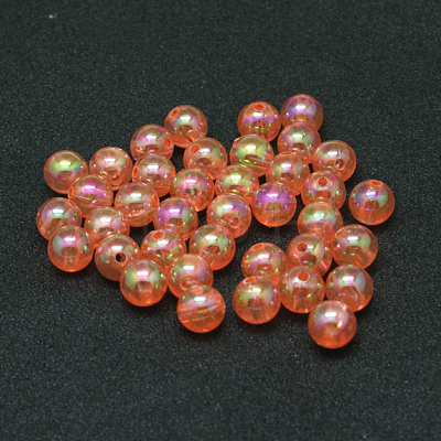 Eco-Friendly Transparent Acrylic Beads PL734-14-1