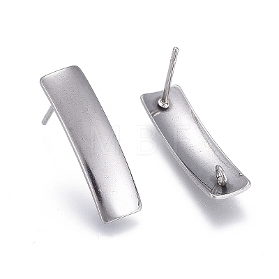 Non-Tarnish 304 Stainless Steel Stud Earring Findings STAS-L238-079P-1