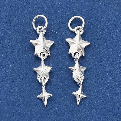 925 Sterling Silver Tassel Pendants STER-P071-09S-1