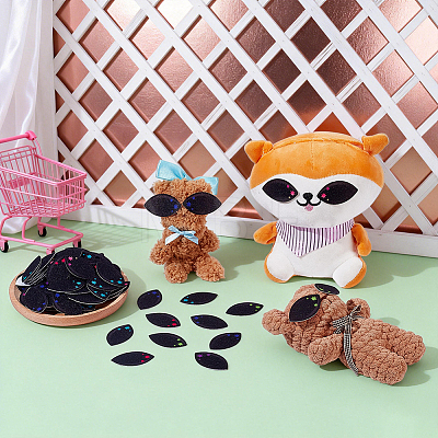150 Pairs 6 Colors Felt Craft Doll Eye DIY-NB0016-23-1