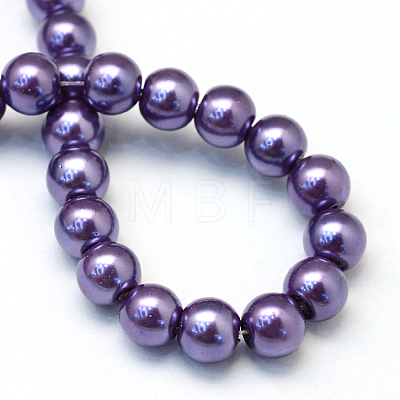 Baking Painted Glass Pearl Bead Strands HY-Q003-3mm-59-1