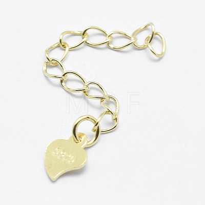 925 Sterling Silver Extender Chains STER-F032-10G-1