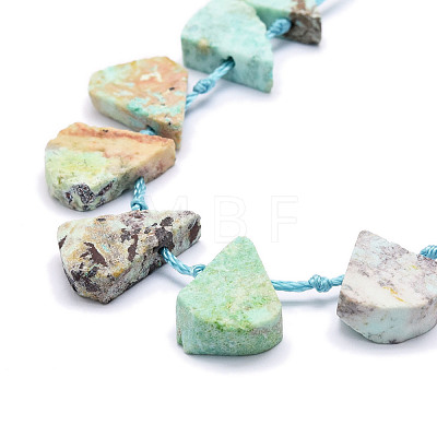 Natural Peruvian Turquoise(Jasper) Beads Strands G-E569-R05-1