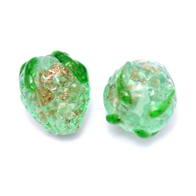 Handamde Bumpy Lampwork Beads FOIL-TAC0001-01C-1