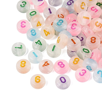 Luminous Transparent Acrylic Beads TACR-Q013-06B-1
