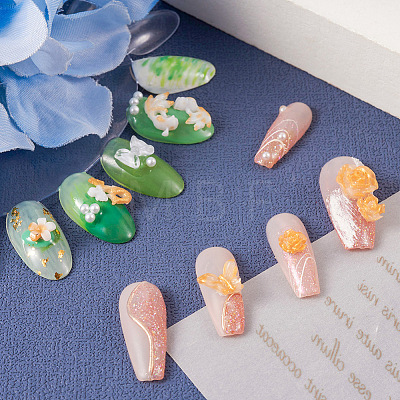 6Pcs 6 Styles DIY Flower & Animal & Heart Shape Nail Art Ornament Silicone Molds DIY-TA0004-22-1